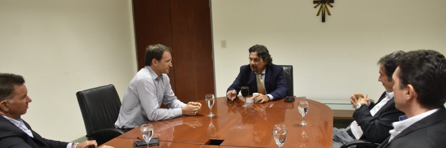 Sáenz recibió al presidente de Cerámica Alberdi, Enrique Gatti