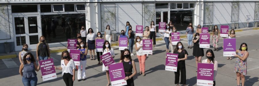 Bettina Romero, junto a mujeres del Gabinete, recordó a salteñas víctimas de femicidio