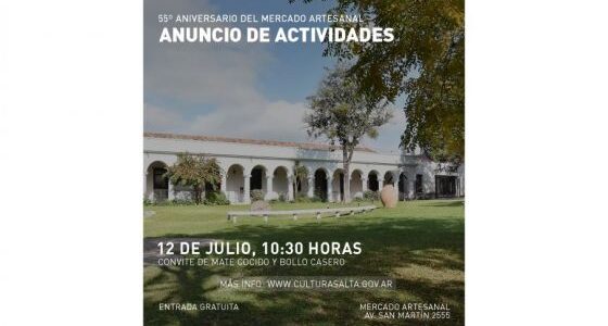 El Mercado Artesanal anuncia actividades por su 55º Aniversario