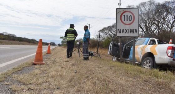 La Policía Vial comenzó a trabajar con cinemómetros en controles móviles de velocidad