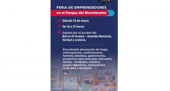 Más de 150 emprendedores formarán parte de la gran Feria en el Parque del Bicentenario