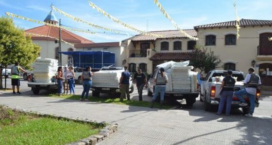 Cerrillos: el Gobierno brindó asistencia social tras las intensas lluvias