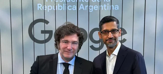 Javier Milei quiere convertir a Argentina en un «Silicon Valley» y Google le ofreció IA para modernizar el Estado