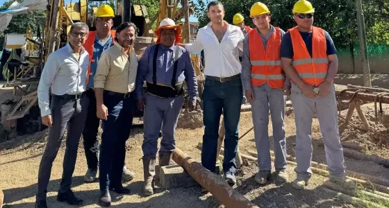 Inversión histórica en obras de agua para Capital: Sáenz supervisó el nuevo pozo en el Polideportivo Delmi