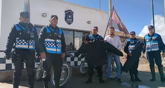 Policías de Seguridad Vial de la Puna recibieron equipos térmicos