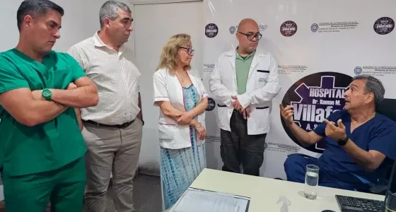 Mangione recorrió hospitales del sur provincial y anunció mejoras en la atención