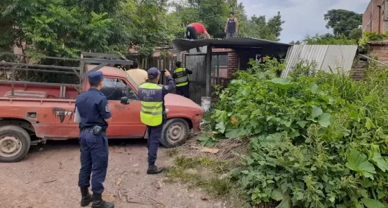 La Policía brindó asistencia por el temporal registrado en la provincia