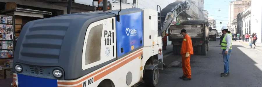 Verano en Obra: inició la repavimentación de la calle 20 de Febrero