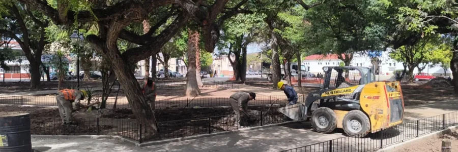 Avanza a buen ritmo la puesta a punto de la plaza Alvarado